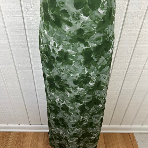 Trixxi Women Maxi Dress Sleeveless Green Backless Bodycon Holiday Party Size XL - Picture 4 of 9